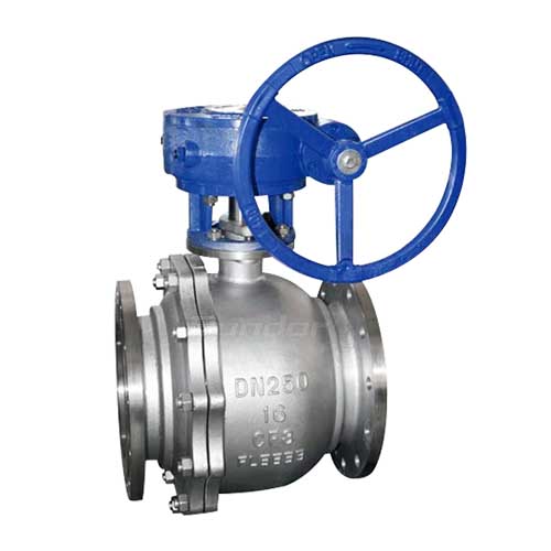 Worm Gear Flange SS Ball Valve4